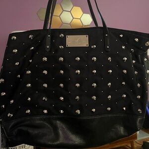 Rebecca Minkoff studded nylon and leather tote